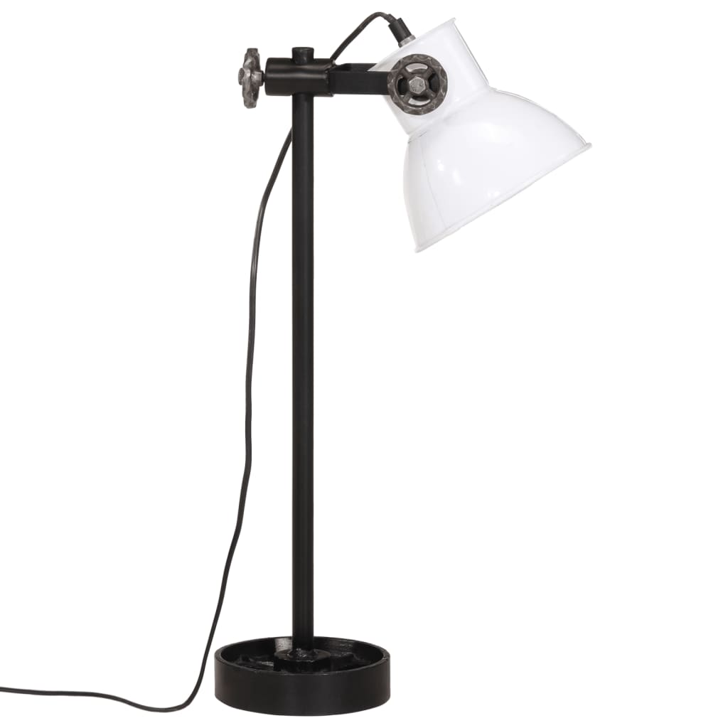 Lampe de bureau 25 W blanche 15x15x55 cm E27