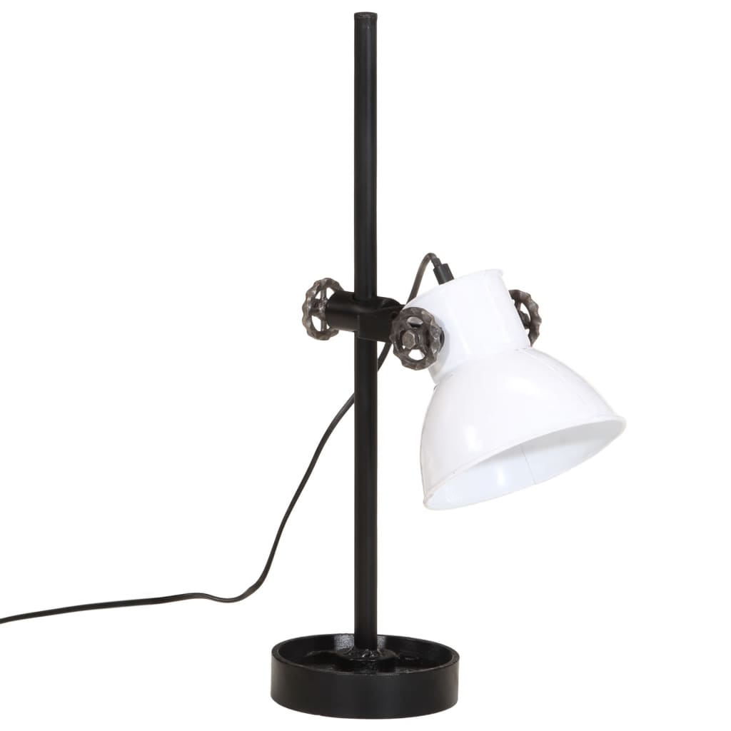 Lampe de bureau 25 W blanche 15x15x55 cm E27