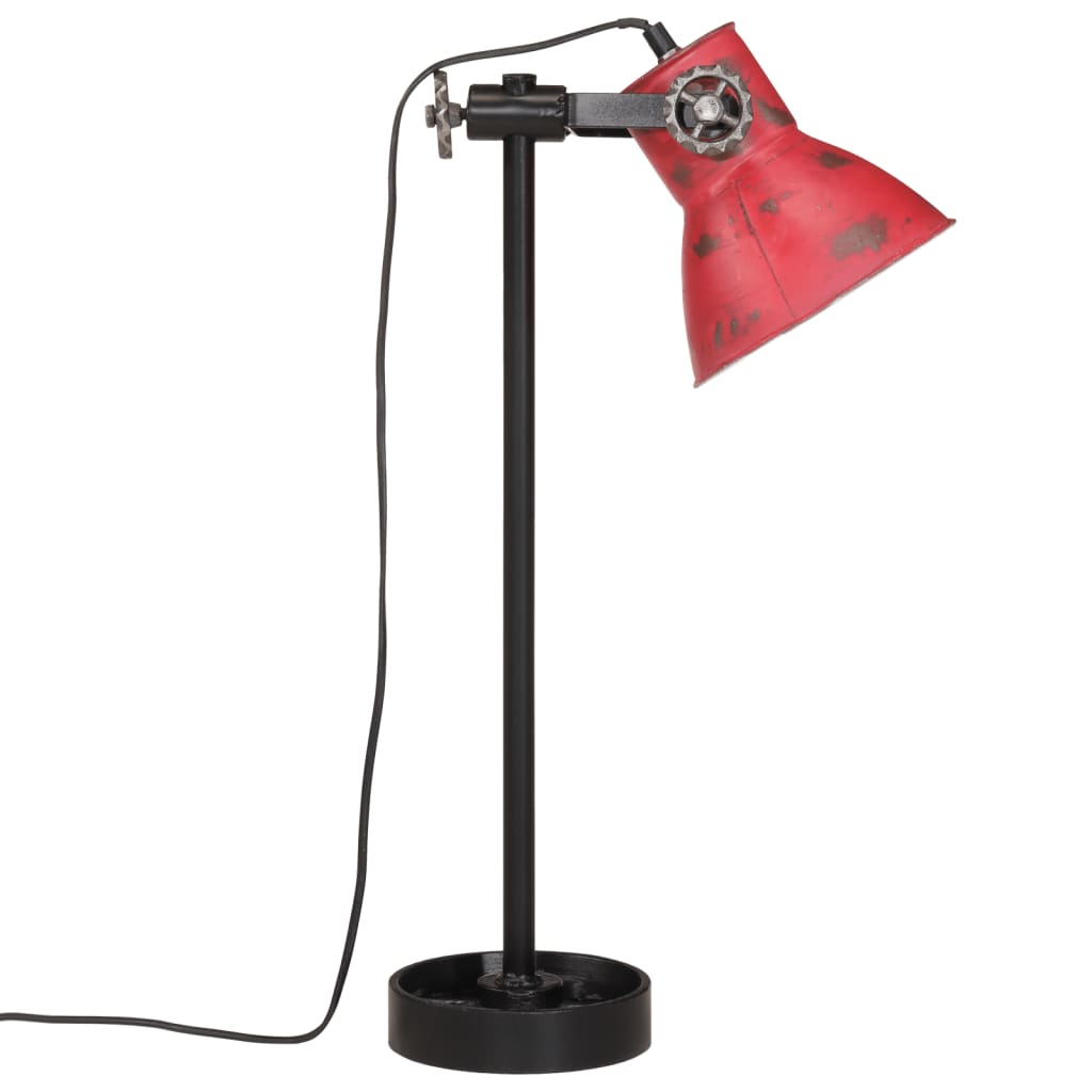 Lampe de bureau 25 W rouge 15x15x55 cm E27