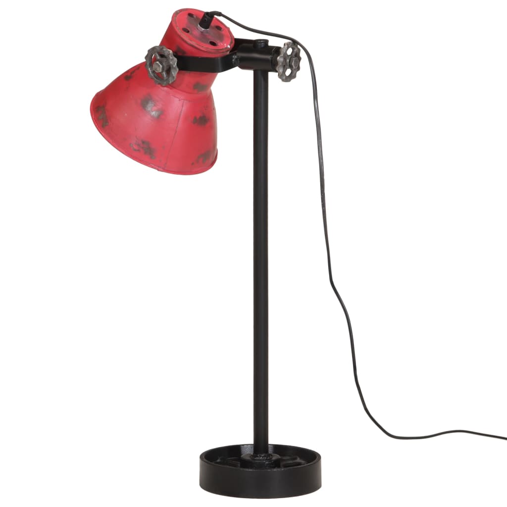 Lampe de bureau 25 W rouge 15x15x55 cm E27