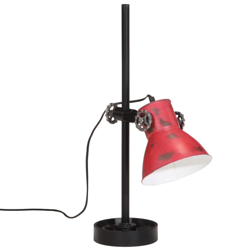 Lampe de bureau 25 W rouge 15x15x55 cm E27