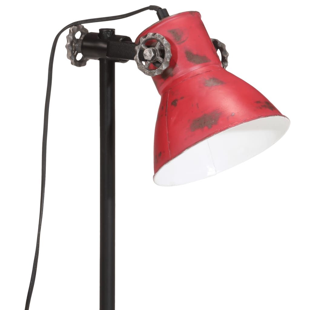 Lampe de bureau 25 W rouge 15x15x55 cm E27