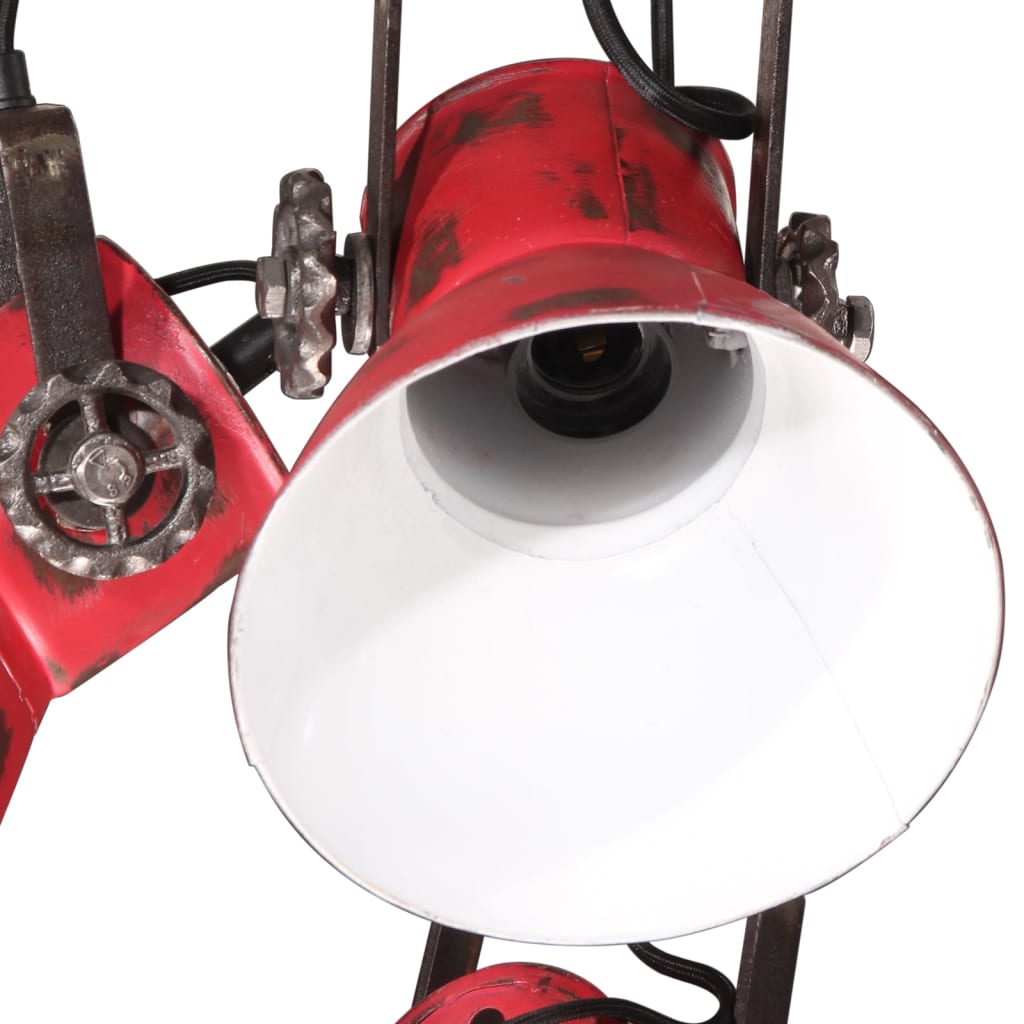 Lampe suspendue 25 W rouge 30x30x100 cm E27