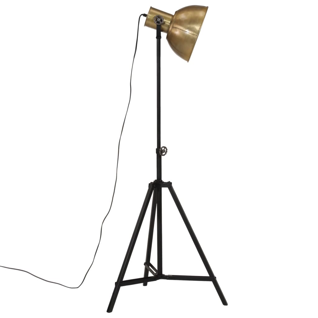 Lampadaire 25 W vintage laiton 61x61x90/150 cm E27