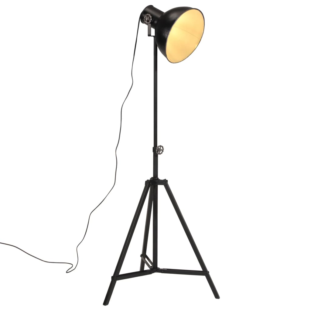 Lampadaire 25 W noir 61x61x90/150 cm E27