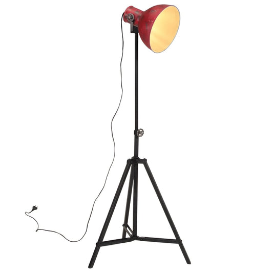 Lampadaire 25 W rouge 61x61x90/150 cm E27