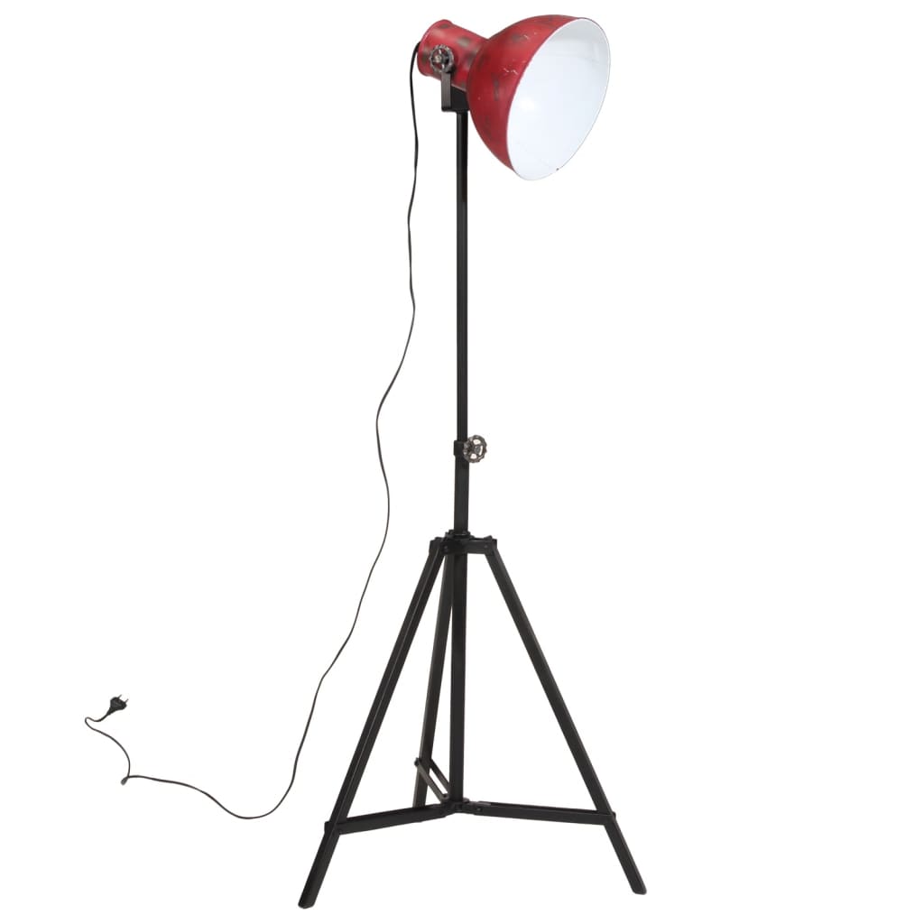 Lampadaire 25 W rouge 61x61x90/150 cm E27