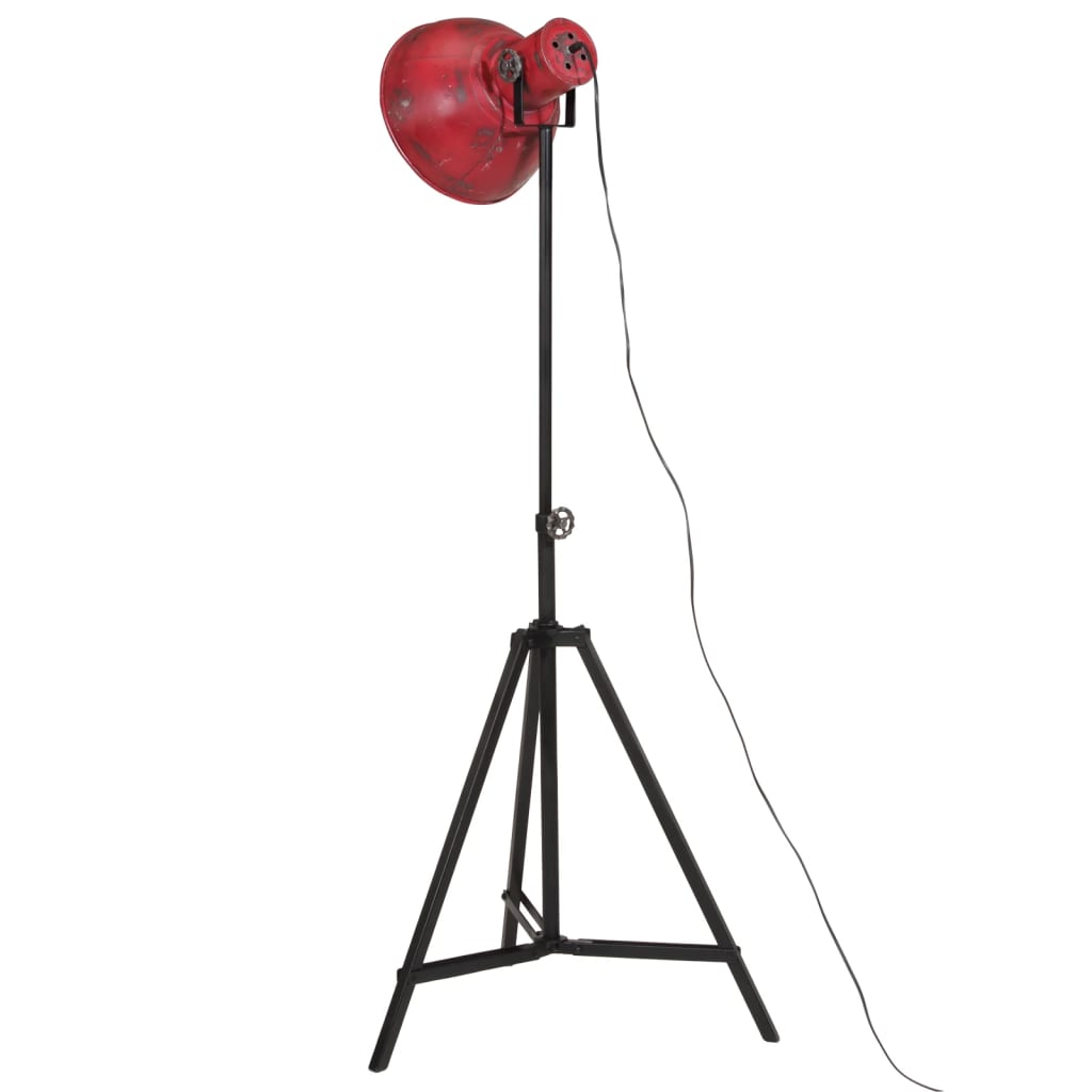 Lampadaire 25 W rouge 61x61x90/150 cm E27