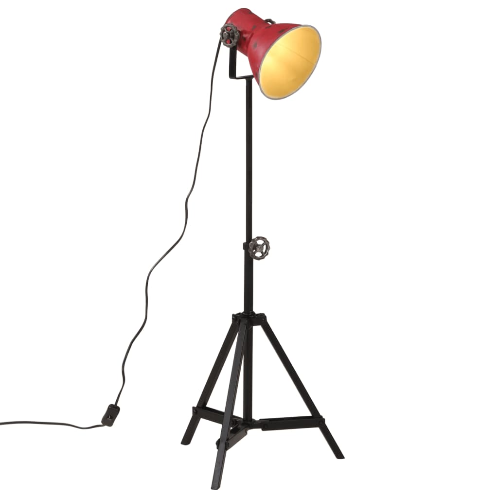 Lampadaire 25 W rouge 35x35x65/95 cm E27