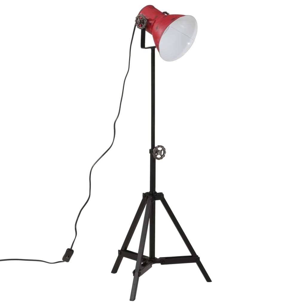 Lampadaire 25 W rouge 35x35x65/95 cm E27