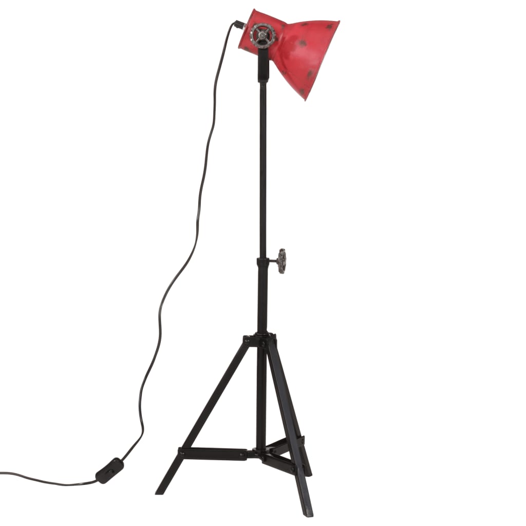 Lampadaire 25 W rouge 35x35x65/95 cm E27