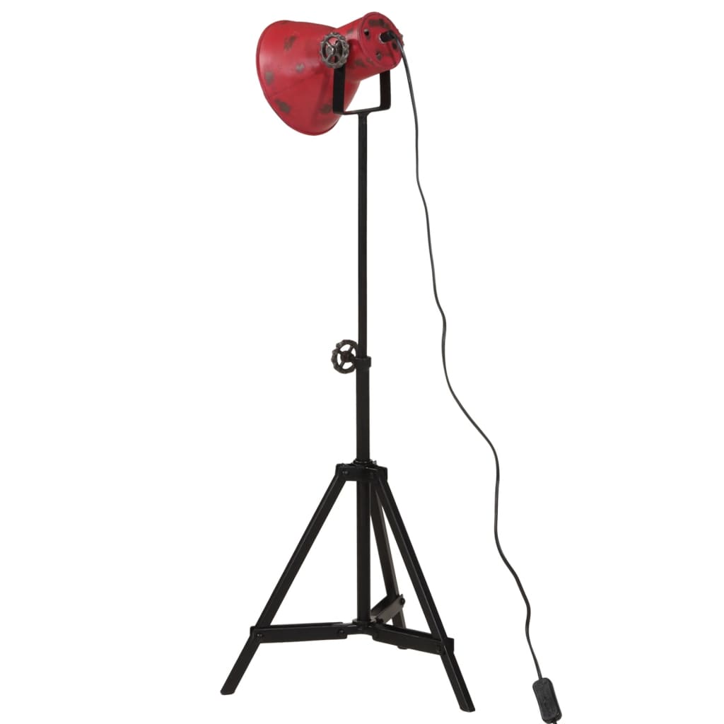 Lampadaire 25 W rouge 35x35x65/95 cm E27