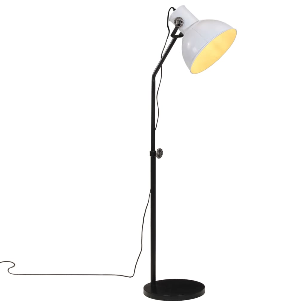 Lampadaire 25 W blanc 30x30x90-150 cm E27