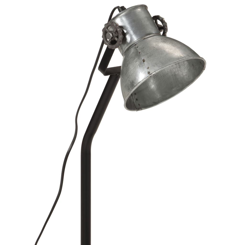 Lampe de bureau 25 W vintage argent 17x17x60 cm E27