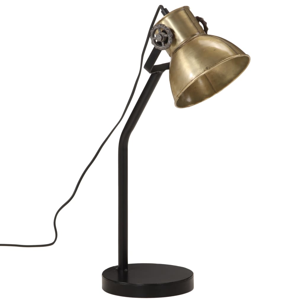 Lampe de bureau 25 W laiton antique 17x17x60 cm E27