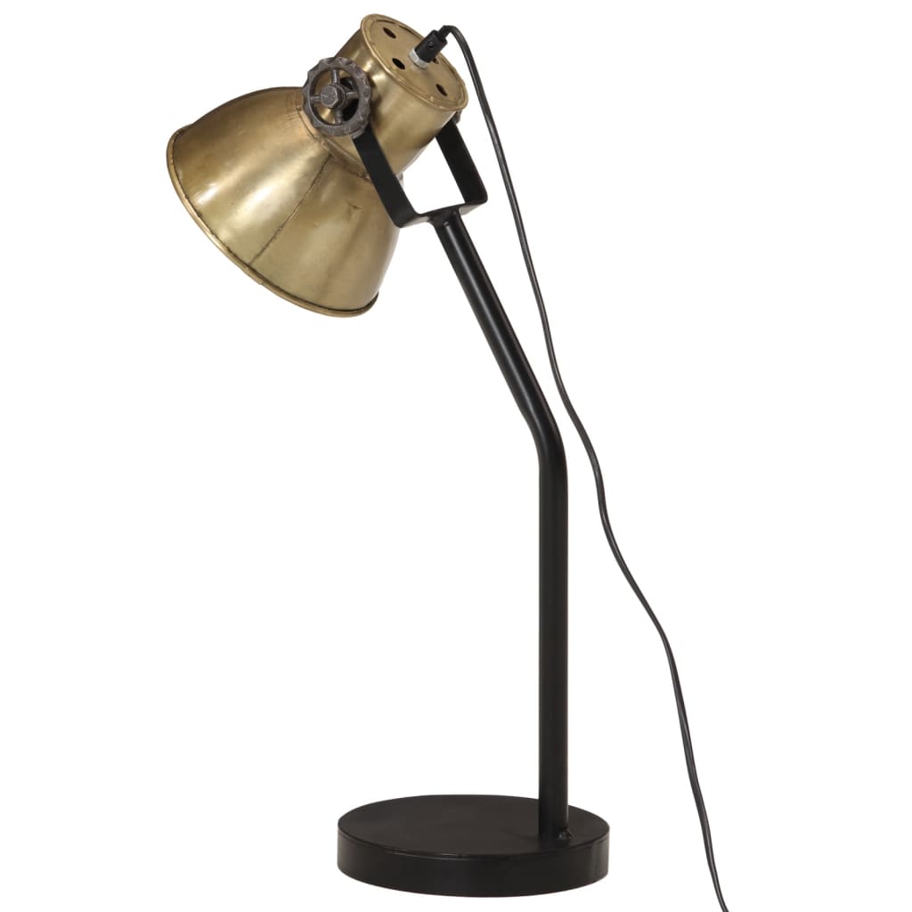 Lampe de bureau 25 W laiton antique 17x17x60 cm E27