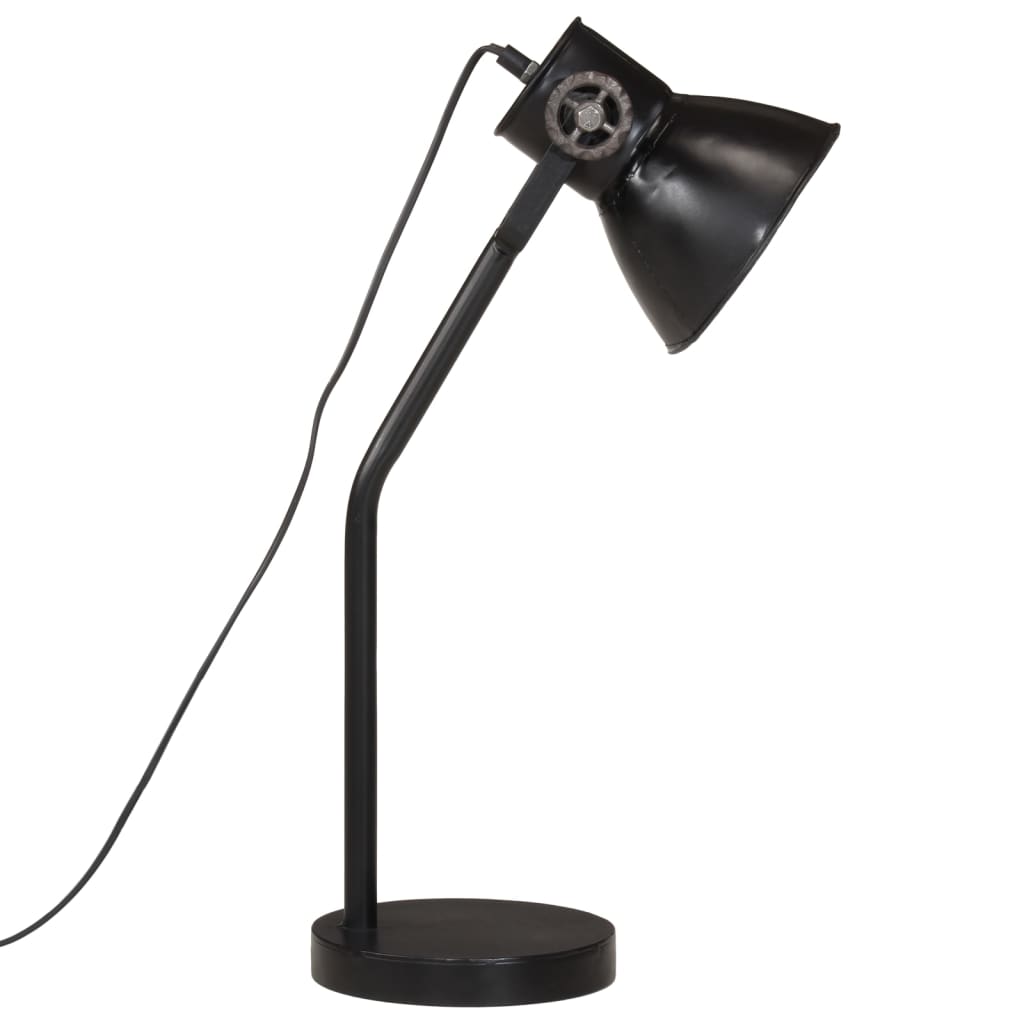 Lampe de bureau 25 W noire 17x17x60 cm E27