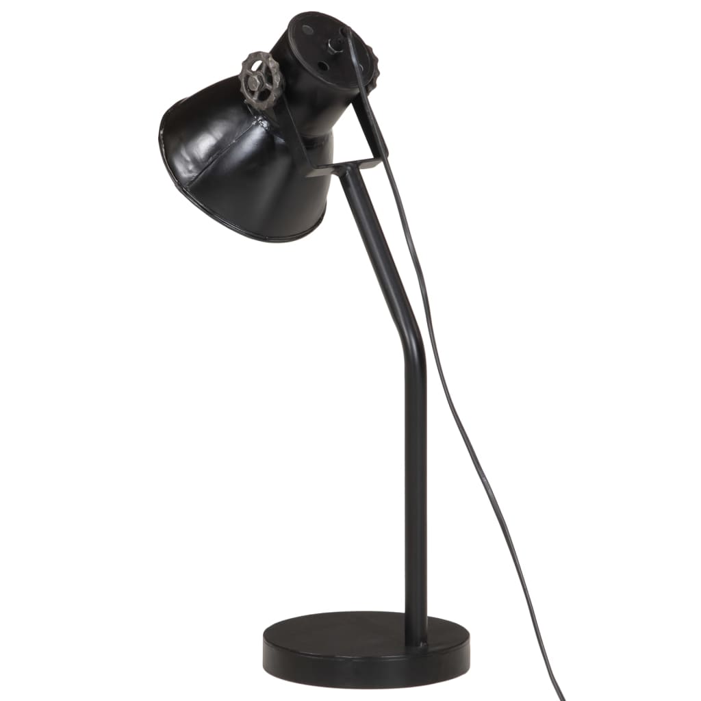 Lampe de bureau 25 W noire 17x17x60 cm E27