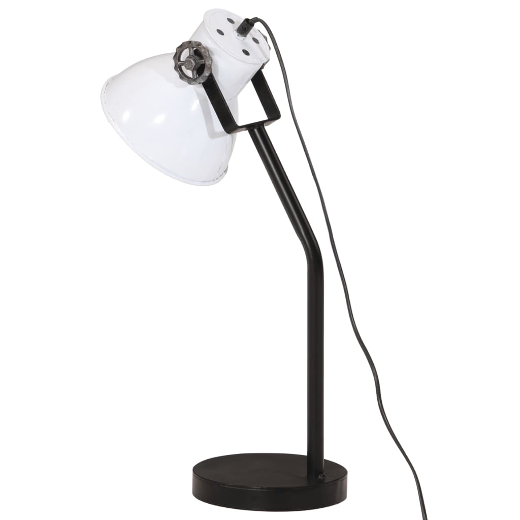 Lampe de bureau 25 W blanche 17x17x60 cm E27