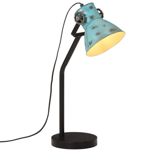 Lampe de bureau 25 W bleu 17x17x60 cm E27