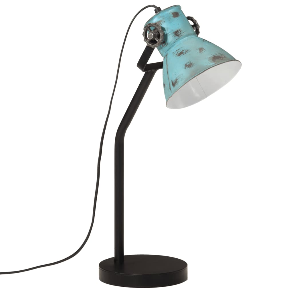 Lampe de bureau 25 W bleu 17x17x60 cm E27