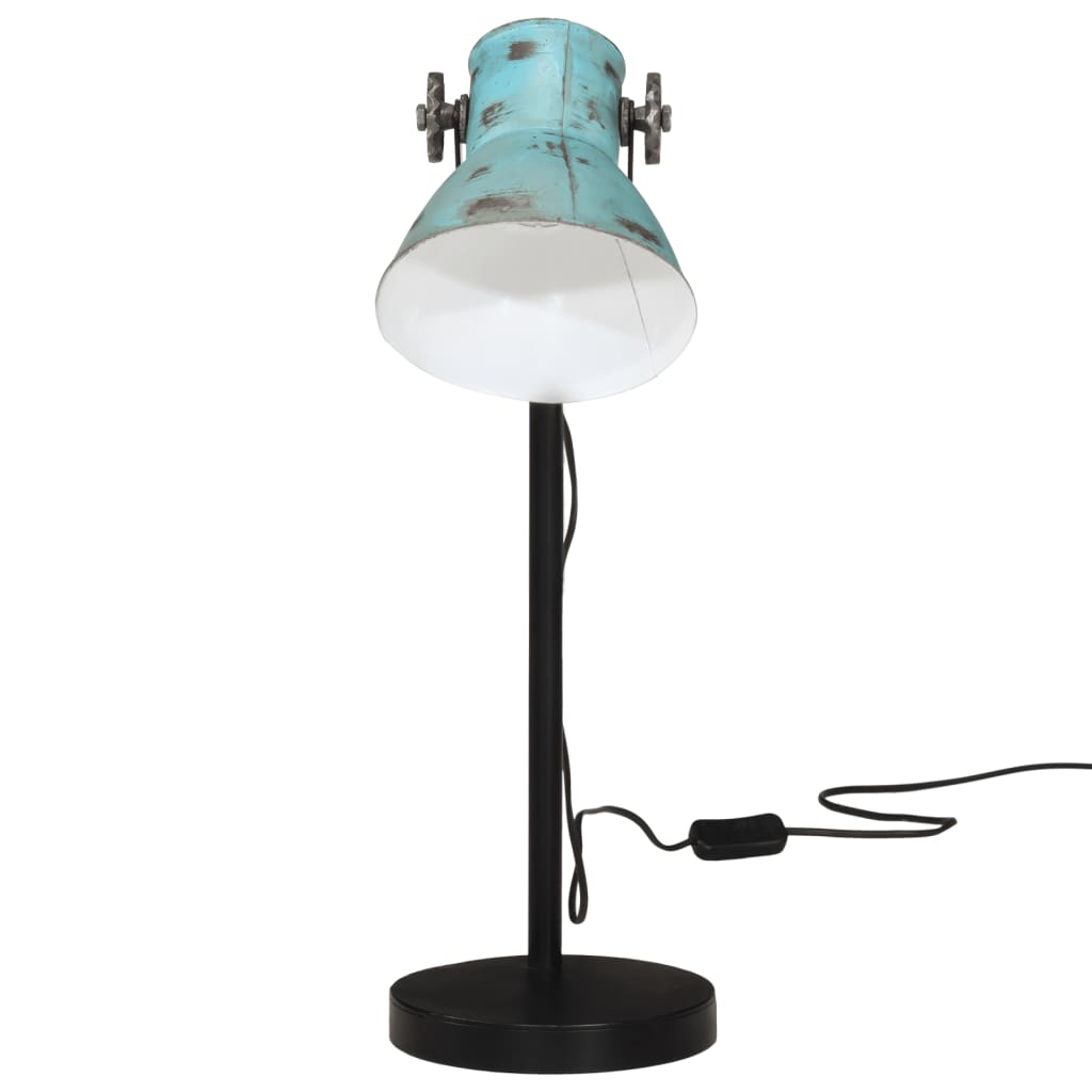 Lampe de bureau 25 W bleu 17x17x60 cm E27