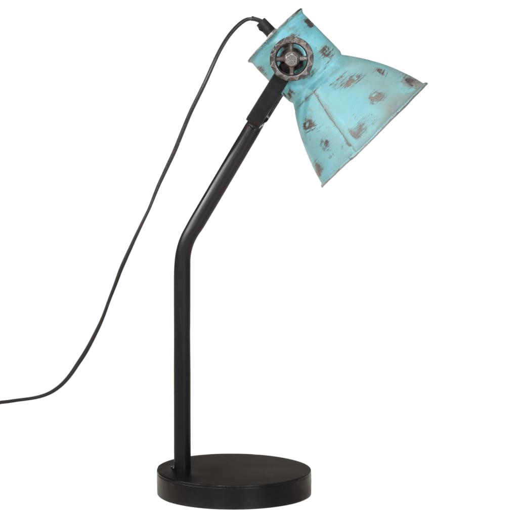 Lampe de bureau 25 W bleu 17x17x60 cm E27