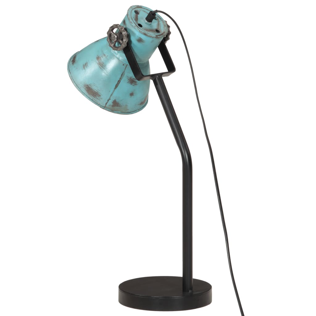 Lampe de bureau 25 W bleu 17x17x60 cm E27