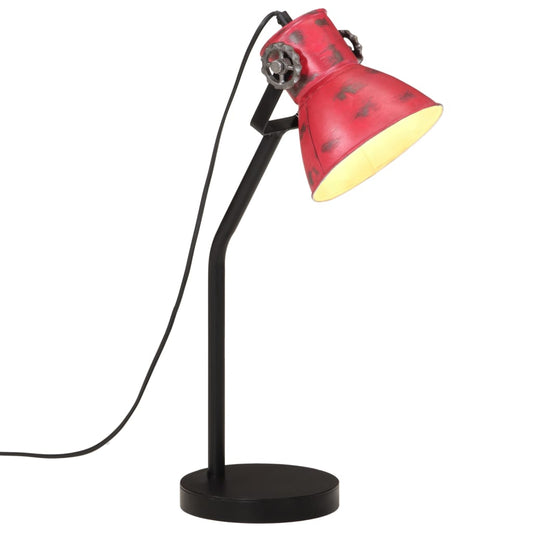 Lampe de bureau 25 W rouge 17x17x60 cm E27