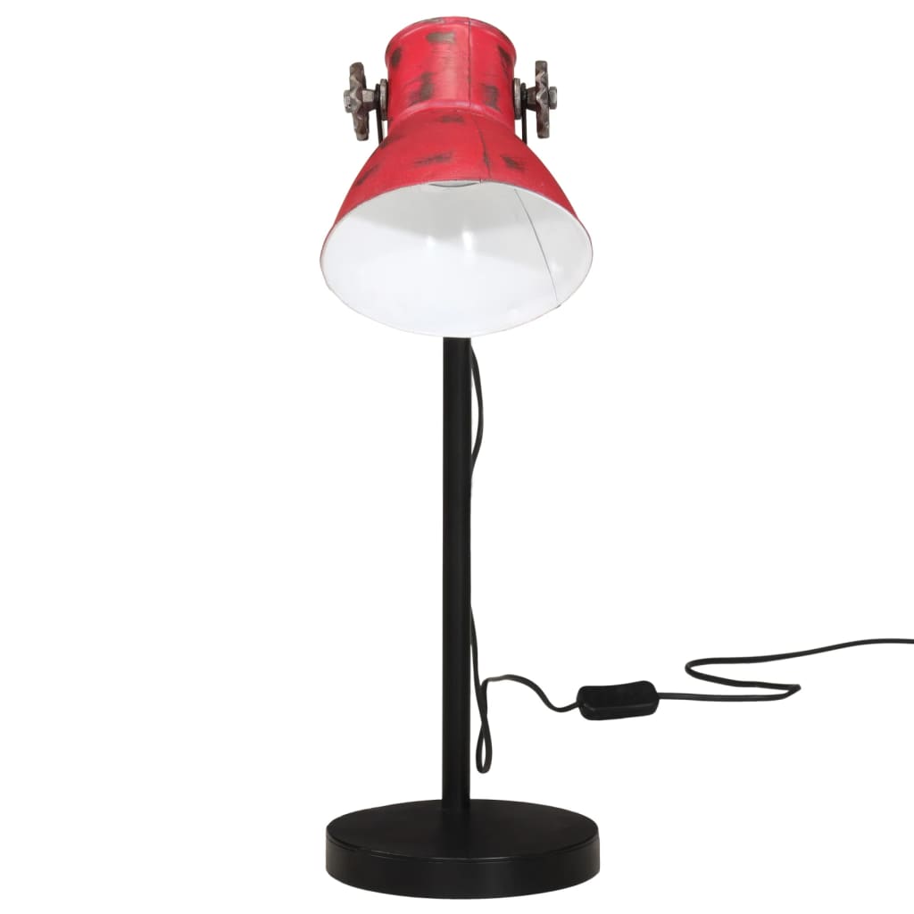 Lampe de bureau 25 W rouge 17x17x60 cm E27