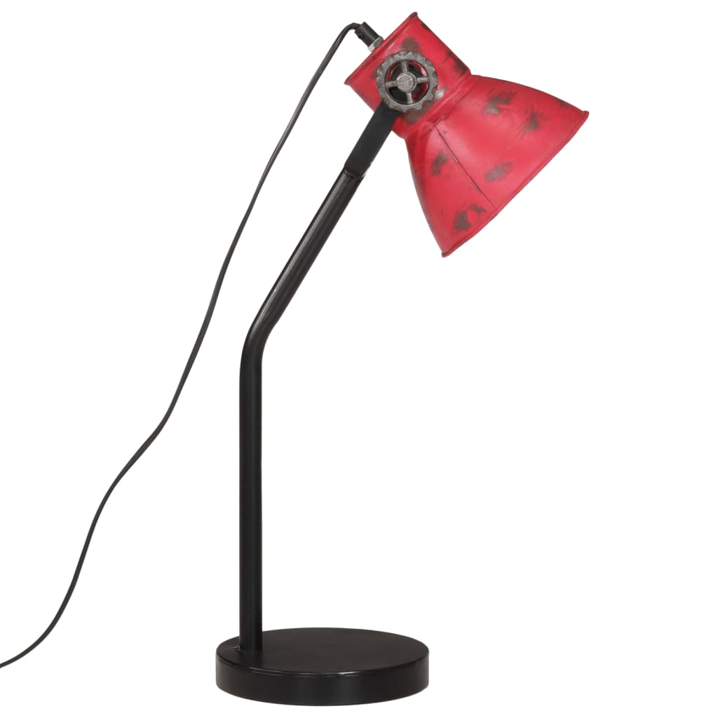 Lampe de bureau 25 W rouge 17x17x60 cm E27