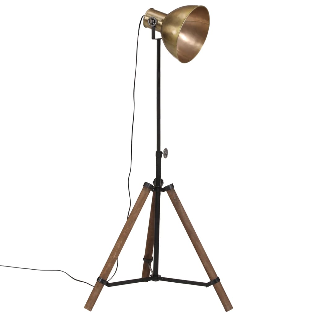 Lampadaire 25 W laiton antique 75x75x90-150 cm E27