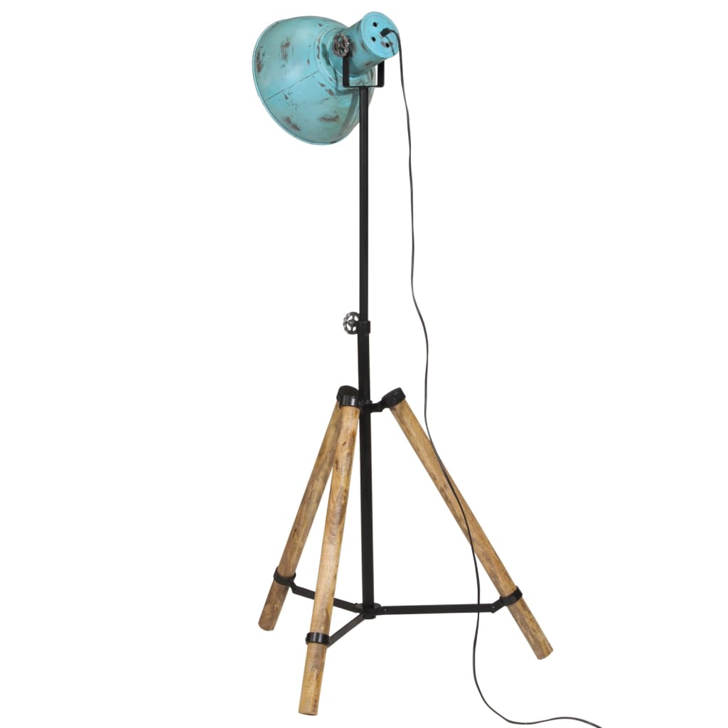 Lampadaire 25 W bleu 75x75x90-150 cm E27