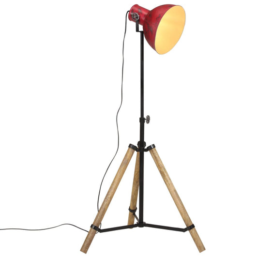 Lampadaire 25 W rouge 75x75x90-150 cm E27