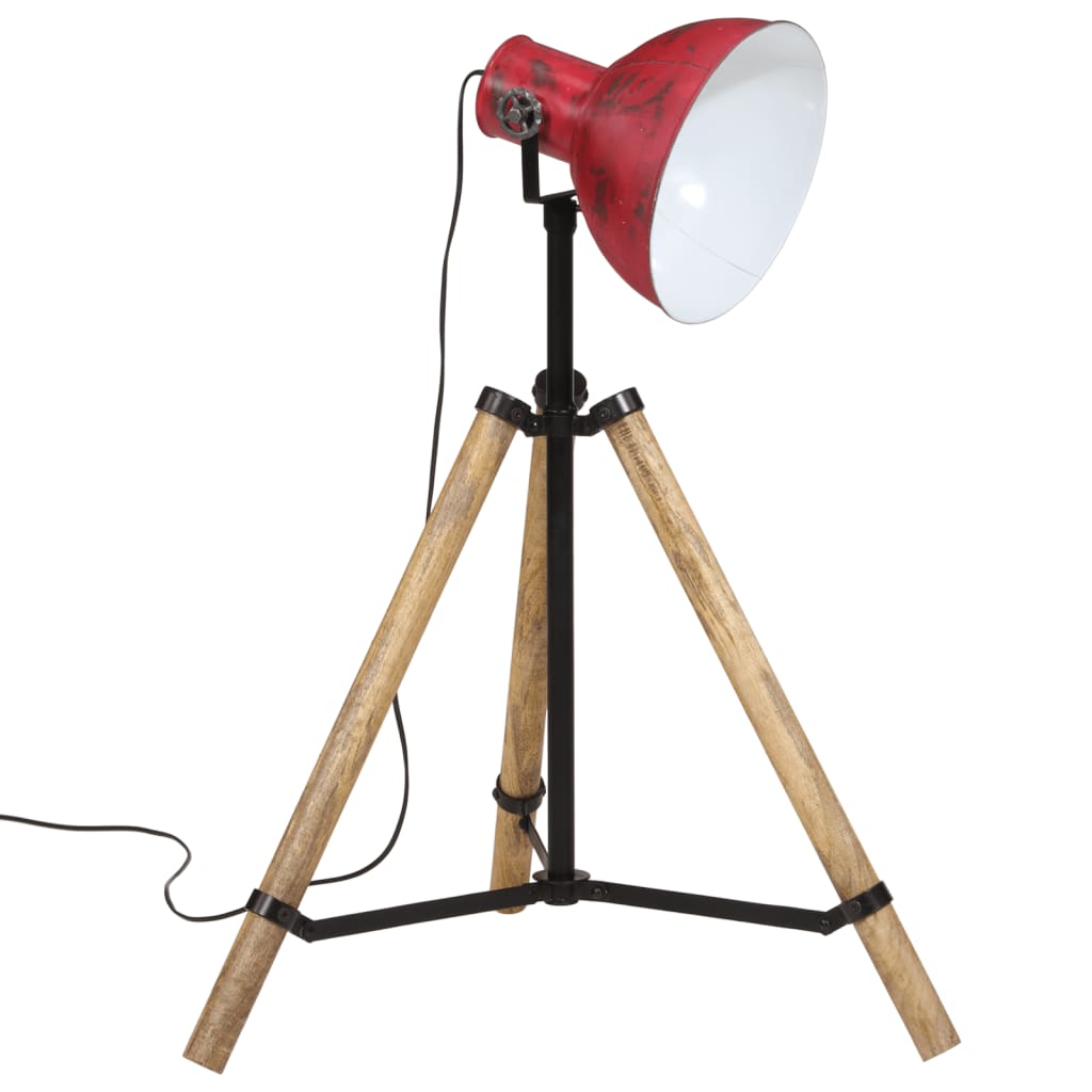 Lampadaire 25 W rouge 75x75x90-150 cm E27