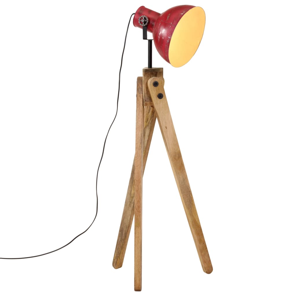 Lampadaire 25 W rouge 45x45x120 cm E27