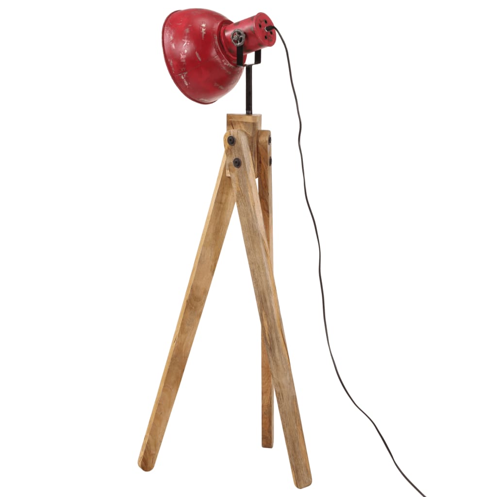 Lampadaire 25 W rouge 45x45x120 cm E27