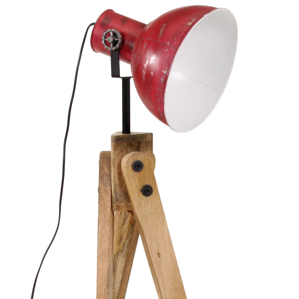 Lampadaire 25 W rouge 45x45x120 cm E27