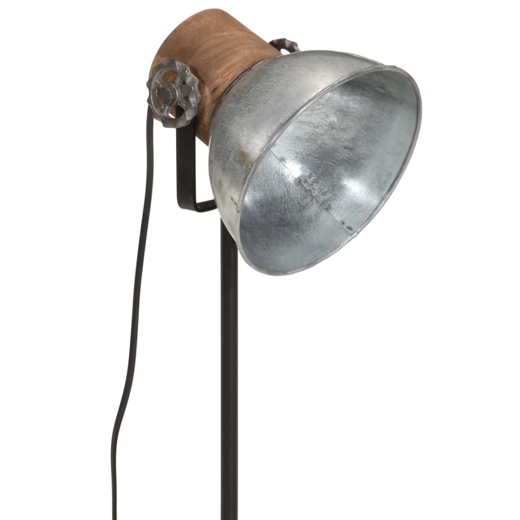 Lampe de bureau 25 W vintage argent 17x17x50 cm E27