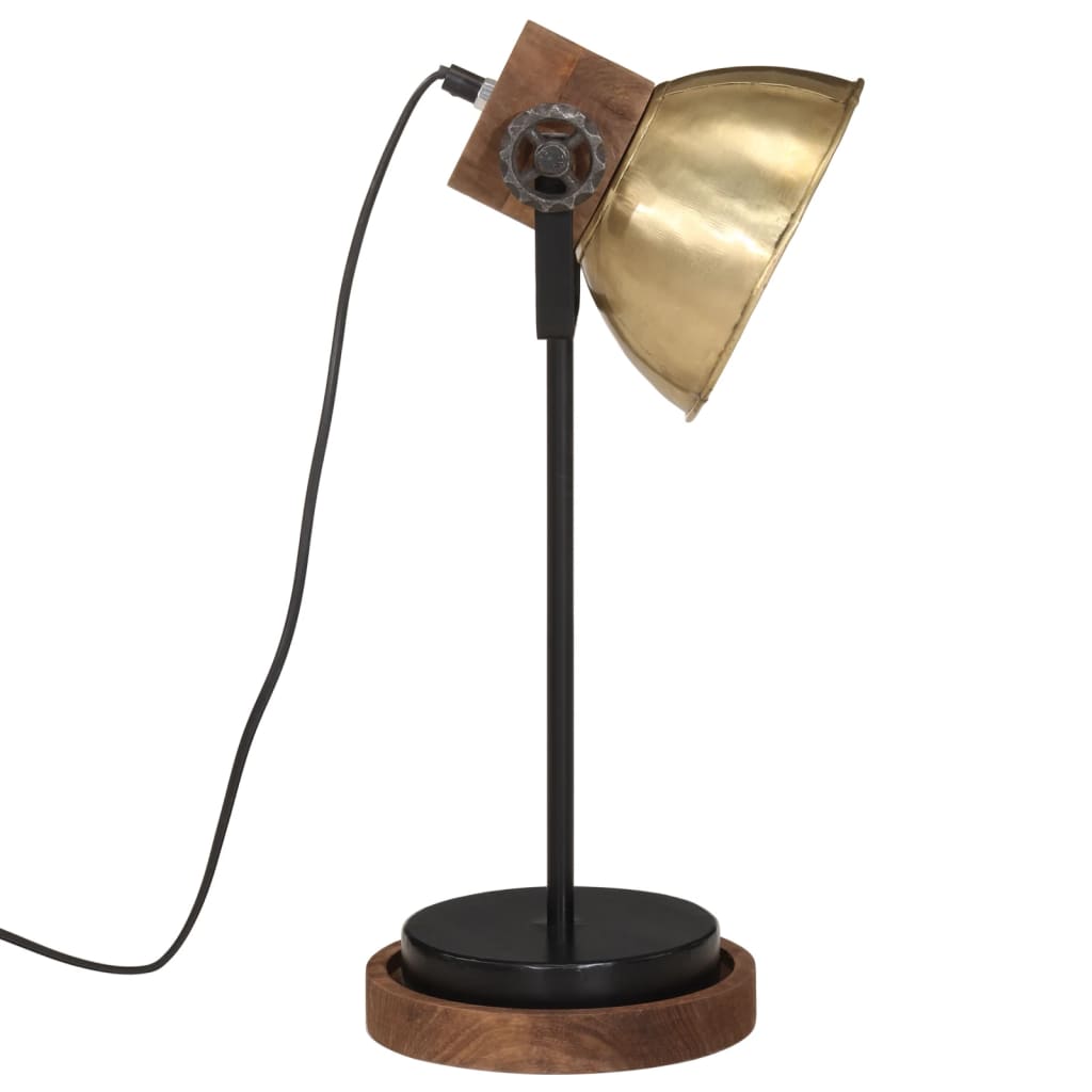 Lampe de bureau 25 W laiton antique 17x17x50 cm E27