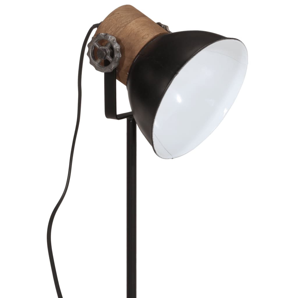 Lampe de bureau 25 W noire 17x17x50 cm E27