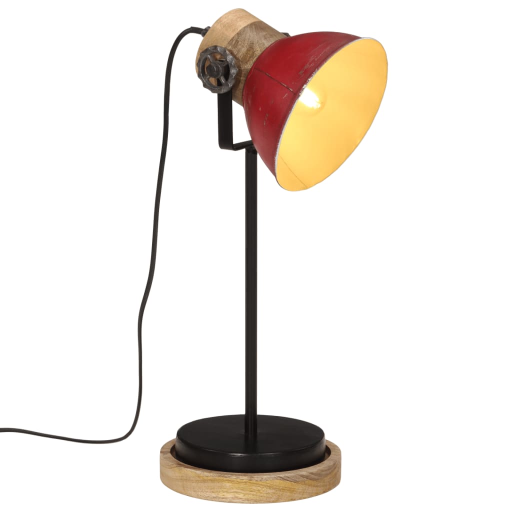 Lampe de bureau 25 W rouge 17x17x50 cm E27