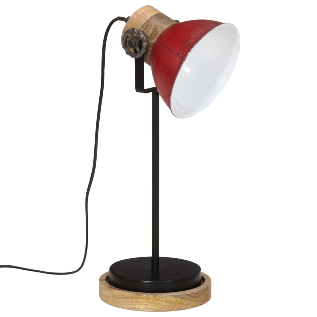 Lampe de bureau 25 W rouge 17x17x50 cm E27