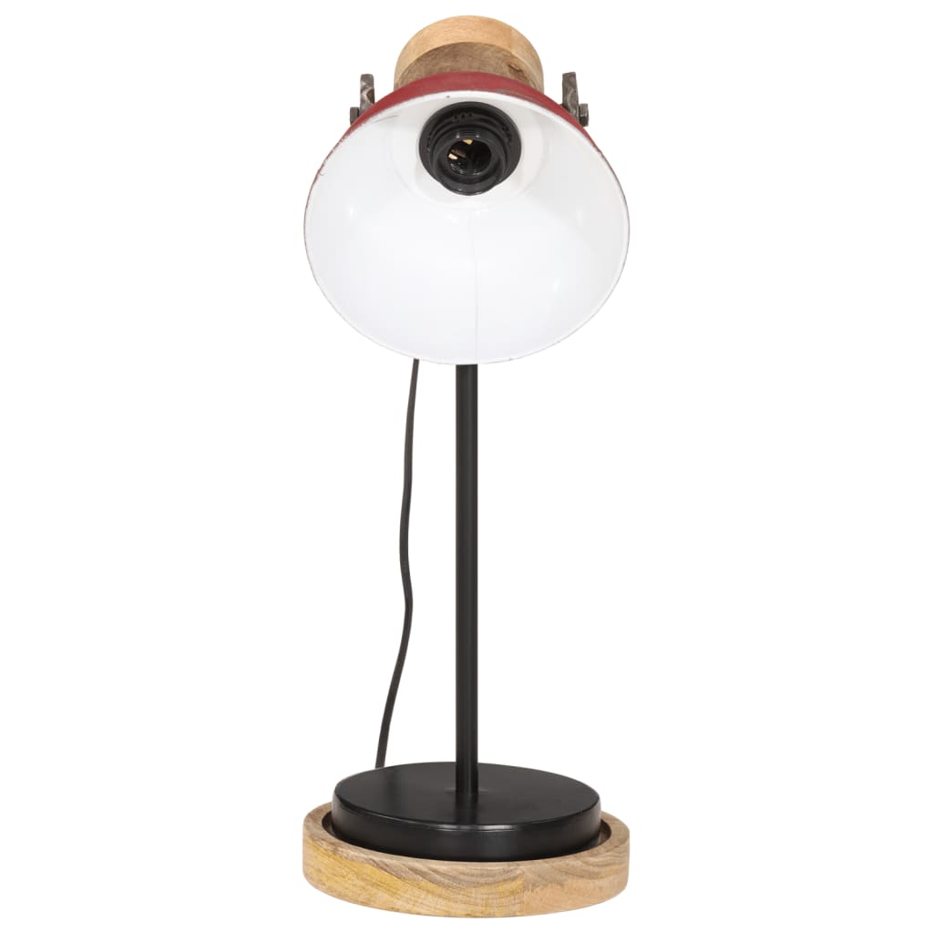 Lampe de bureau 25 W rouge 17x17x50 cm E27