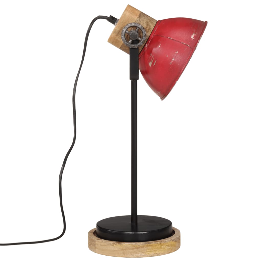 Lampe de bureau 25 W rouge 17x17x50 cm E27