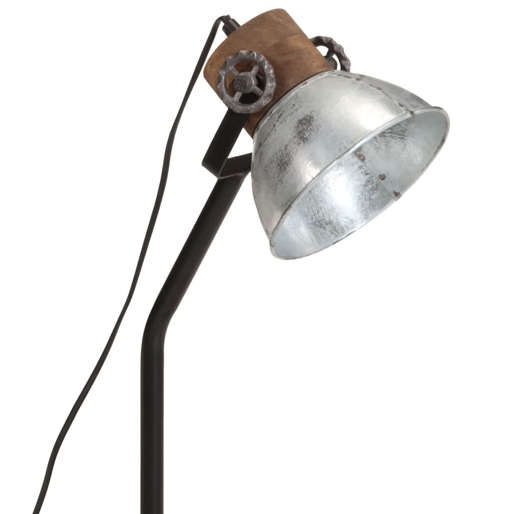 Lampe de bureau 25 W vintage argent 18x18x60 cm E27