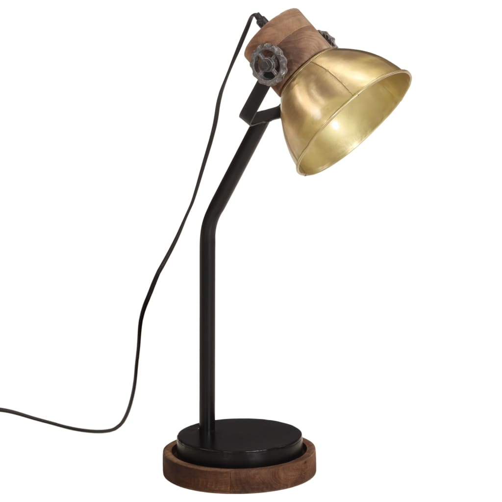 Lampe de bureau 25 W laiton antique 18x18x60 cm E27