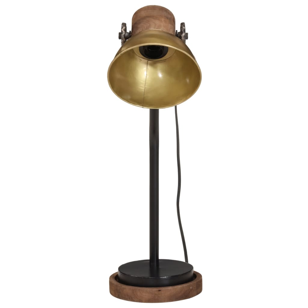 Lampe de bureau 25 W laiton antique 18x18x60 cm E27