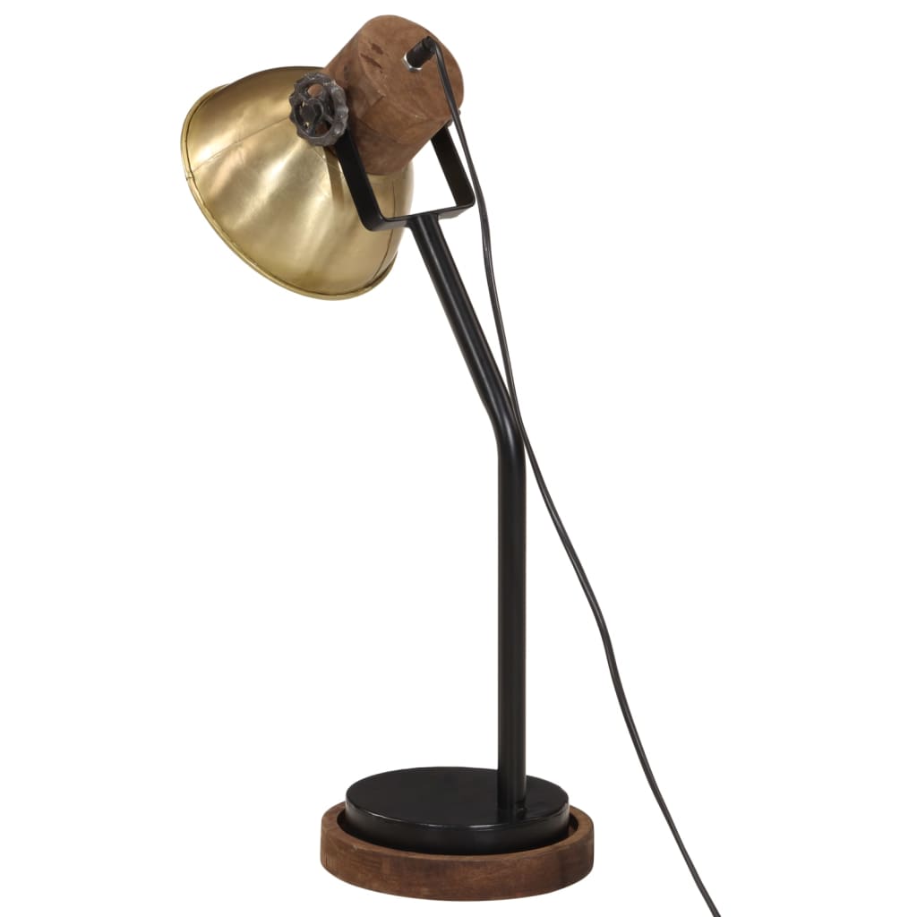 Lampe de bureau 25 W laiton antique 18x18x60 cm E27