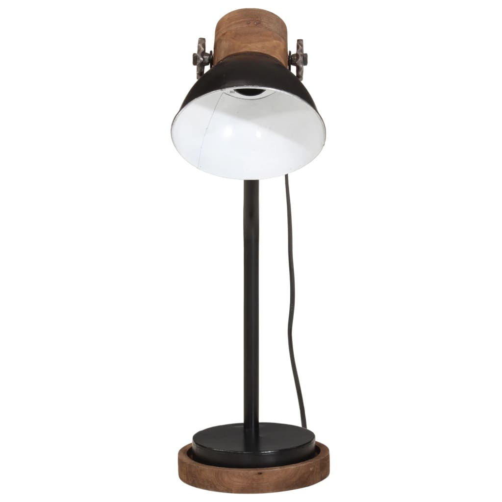 Lampe de bureau 25 W noire 18x18x60 cm E27